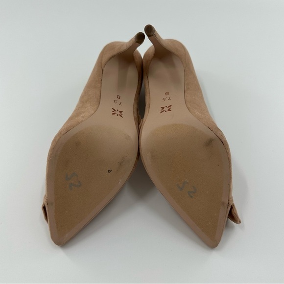 BCBGeneration Beige Faux Suade Heels - Picture 5 of 6